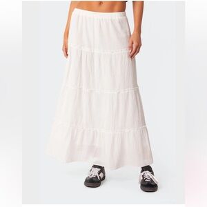 Edikted white long skirt
